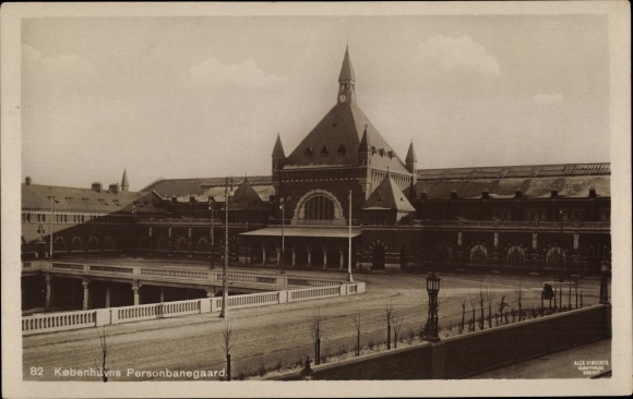 Postcard København Kopenhagen Dänemark, Personbanegaard