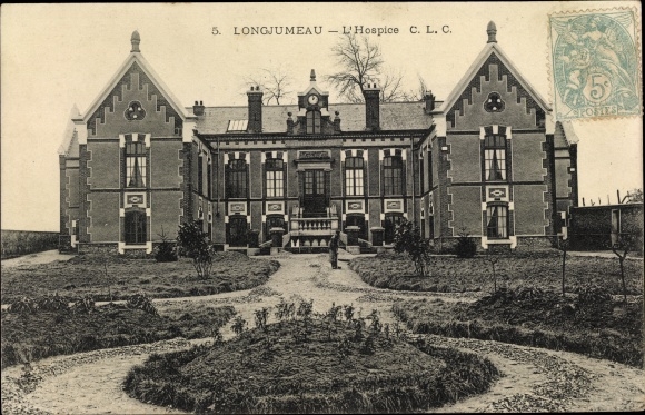 Postcard Longjumeau Essonne, Hospice CLC, Vorderansicht