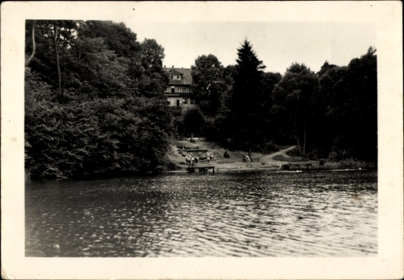 Postcard Chorin in der Mark, at the Klostersee
