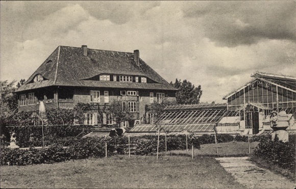 Postcard Lehmrade Schleswig Holstein, sanatorium diet reform, house Erica