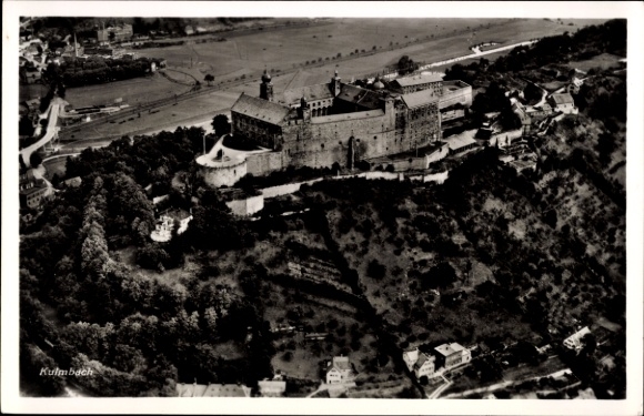 Postcard Kulmbach in Upper Franconia, aerial photo