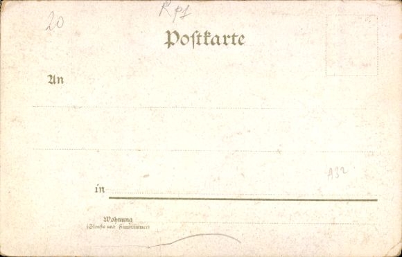 Chromo-Litho Dierdorf in the Westerwald, Kaiserdenkmal, total view, suburb