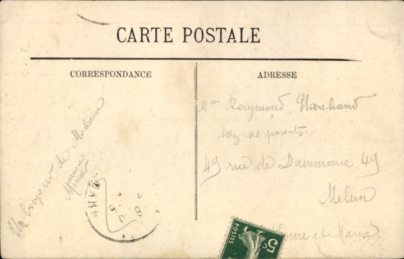 Postcard Morlaix Finistère, Church