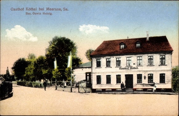 Postcard Köthel Schönberg Saxony, Gasthof Köthel