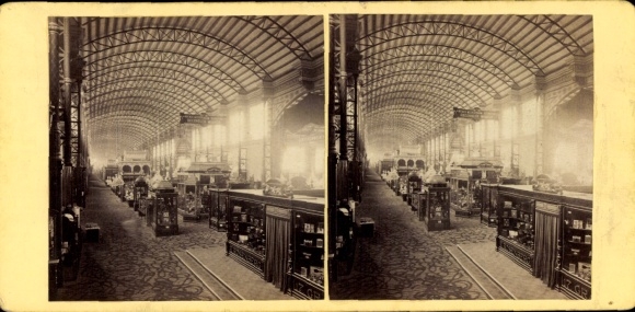 Stereo Photo Vienna, World Exhibition 1873, Turner Department