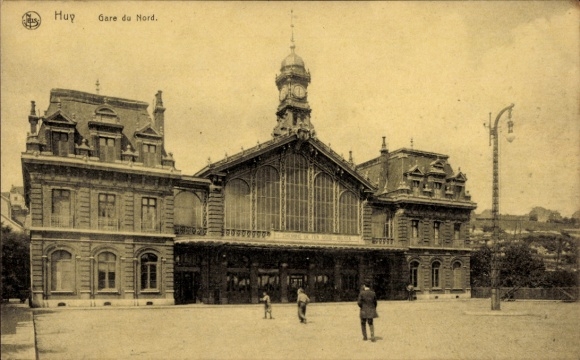 Postcard Huy Wallonia Liège, North Station