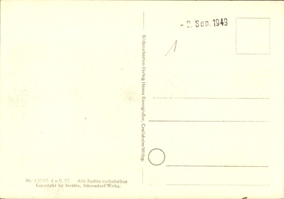 Postcard Graben im Lechfeld Schwaben, aerial photograph