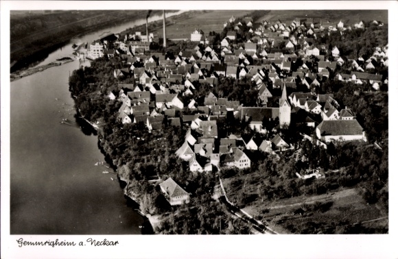Gemmrigheim am Neckar, aerial photograph