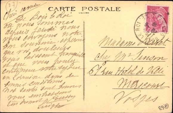 Postcard Bois le Roy Eure, La Cave, Coteau de Chartrette