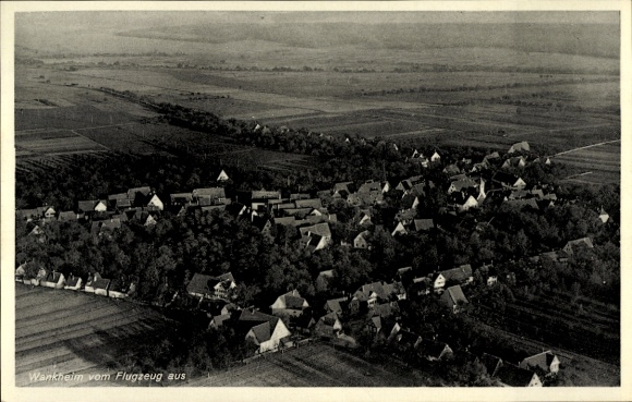 Postcard Wankheim Kusterdingen in Württemberg, aerial photograph