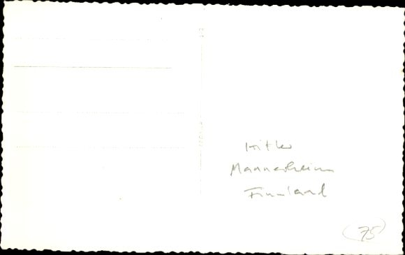Photo Postcard Finland, Führer and Reich Chancellor Adolf Hitler, Carl Gustaf Emil Mannerheim