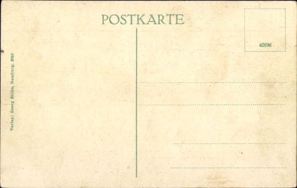 Postcard Hamburg Eimsbüttel Rotherbaum, Dammtorbahnhof, departure side