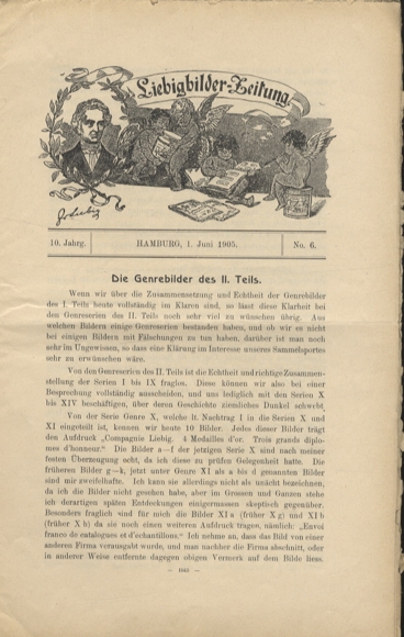 Liebig pictures newspaper advertising Dreser issue 6, volume 10, 1905