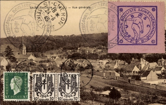 Ansichtkaart Saint Chéron Essonne, algemeen beeld