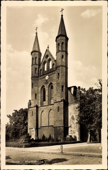 Postcard Kyritz in the Prignitz, Marienkirche