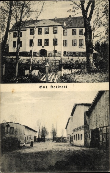 Ak Dollrott Süderbrarup in vissen, landhuis, landhuis