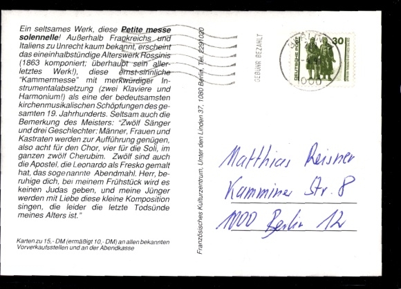 Michel nr 3345 na pocztówce, częściowo za gotówkę