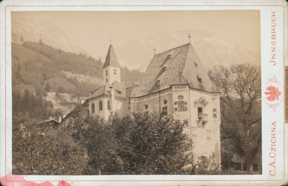 Cabinet photo Innsbruck in Tirol, Weierburg Castle, CA Czichna
