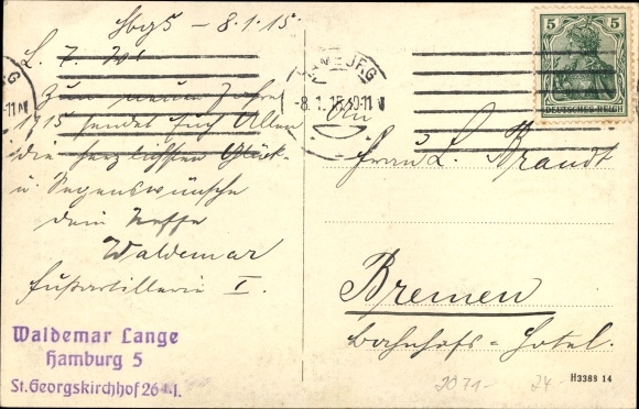 Postcard Hoisdorf in Schleswig Holstein, Junghorst, holiday home of the educational association from 1905