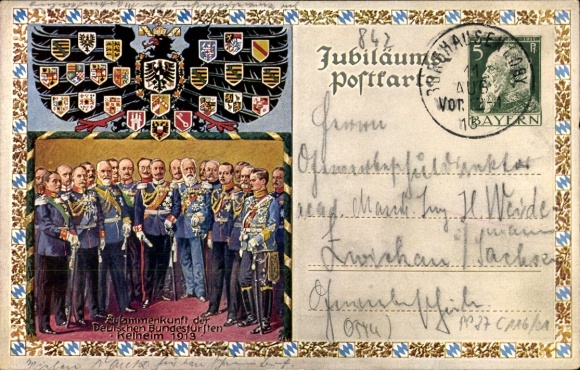Postcard Kelheim an der Donau Lower Bavaria, 100th anniversary of the German Liberation, Liberation Hall, 19