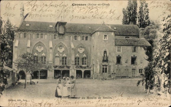 Ak Crosnes Essonne, Interieur du Moulin de Senlis