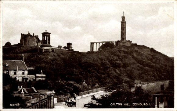 Postcard Edinburgh Scotland, Calton Hill