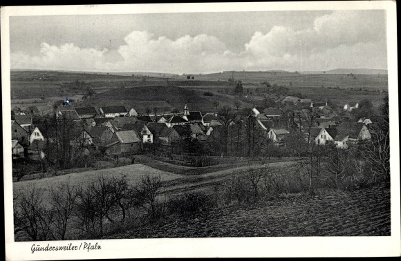 Ak Gundersweiler in der Pfalz, Panorama