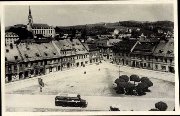 Photo Chrastava Kratzau Reichenberg region, market square