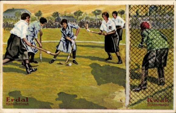 Collector's picture Erdal-Kwak series picture, German hockey players in England 1927