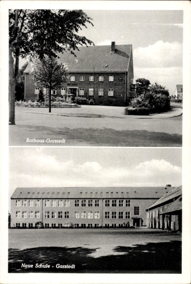 PC Garstedt Lüneburg Heath Lower Saxony, town hall, new school