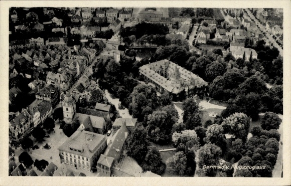 Ak Detmold am Teutoburger Wald, Luftaufnahme
