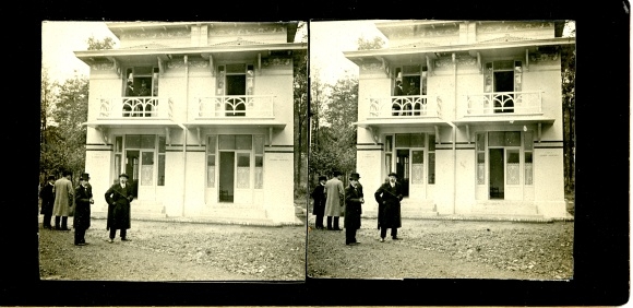 Stereo photo Montigny en Ostrevent Nord, hospital, inauguration