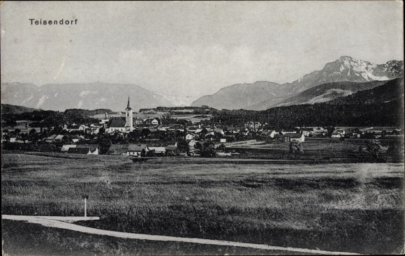 Postcard Teisendorf in Upper Bavaria, Panorama