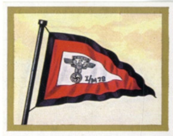 Sammelbild III. Reich Fahnen und Standarten Nr. 72, Buch 1, Kommandoflagge NSKK Motor Staffel