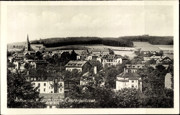 Postcard Rodewisch in Vogtland Saxony, Landesanstalt Untergöltzsch
