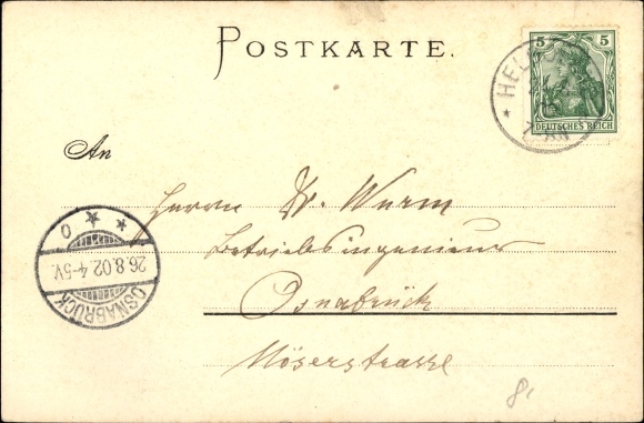 Artist Chromo-Litho Biese, C., Heligoland in Schleswig Holstein, northern tip