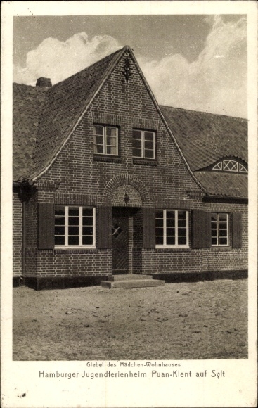 Ak-eiland Sylt in Noord-Friesland, Hamburg-jeugdvakantiehuis Puan Klent, meisjesresidentie