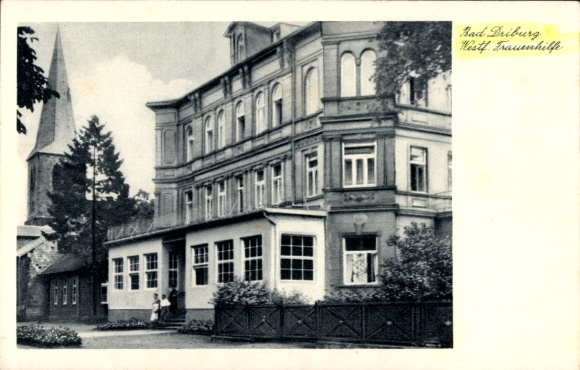 Postcard Bad Driburg in Westphalia, Westphalian Women's Aid