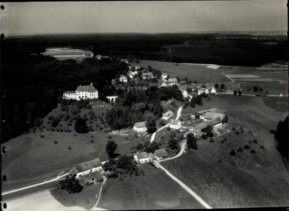 Postcard Eisenburg Memmingen in Swabia, aerial photograph