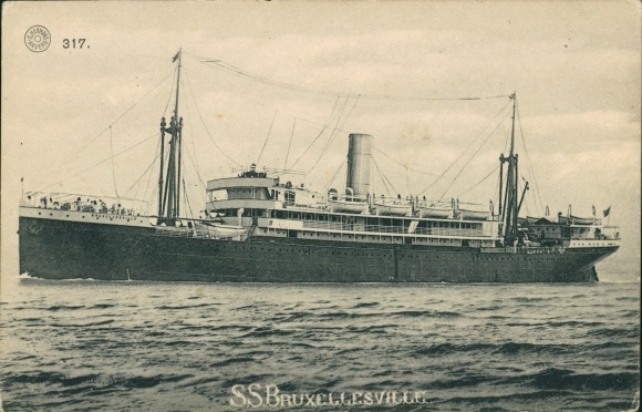 Ak Dampfer SS Bruxellesville, Belgische Lijn