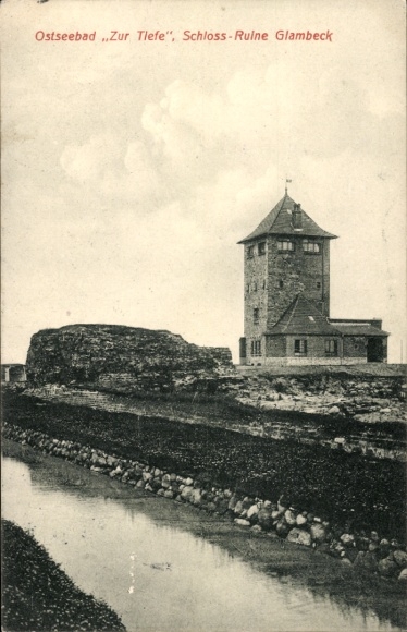Postcard Neue Tiefe Island Fehmarn Ostholstein, Castle Ruin Glambeck
