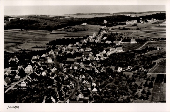 Ak Auingen Münsingen in Württemberg, Fliegeraufnahme