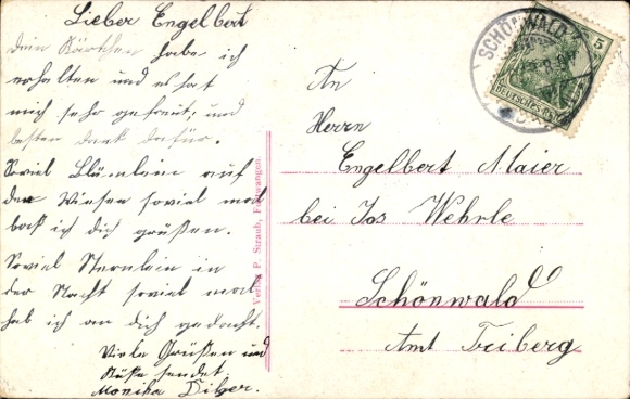 Postcard Furtwangen im Schwarzwald, Wirtschaft zur Martinskapelle