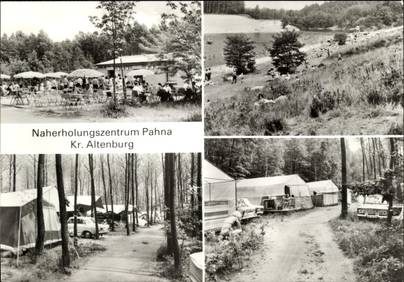 Ak Pahna Fockendorf Thüringen, plaatselijk recreatiecentrum, camping