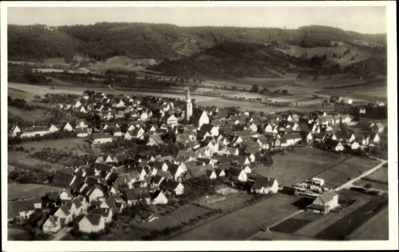 Ak Entringen Ammerbuch in Baden Württemberg, Hohenentringen, luchtfoto