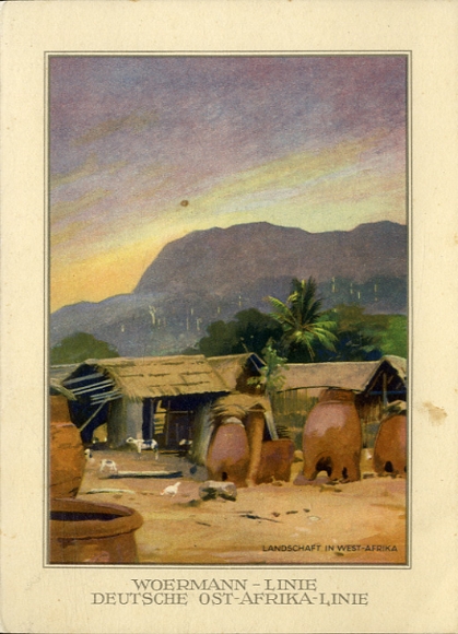 Menu card, steamer Ussukuma, January 25, 1931, main meal, landscape