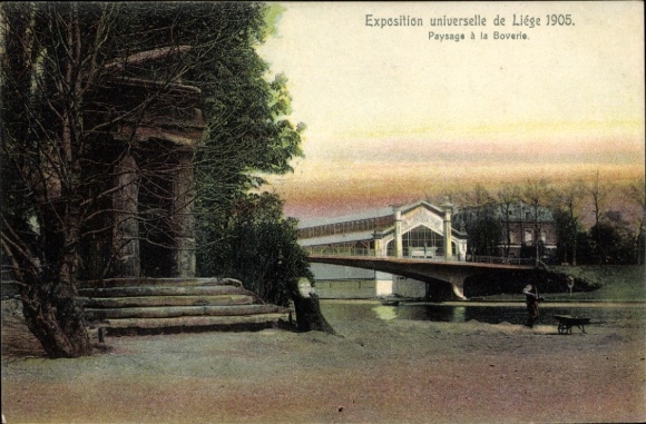 PC Liége, World Exhibition 1905, Paysage à la Boverie