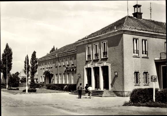 Postcard Eggesin in Mecklenburg Western Pomerania, HO hotel and restaurant &quot;Mecklenburg&quot;