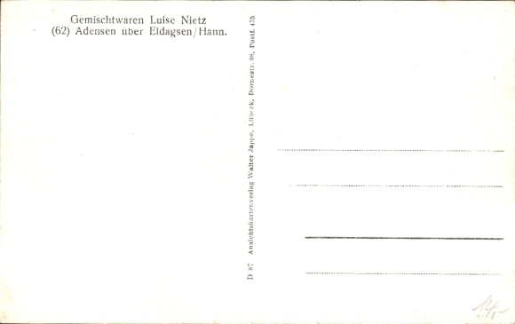 Postcard Adensen Nordstemmen Lower Saxony, at the foot of the Marienburg, four pictures of the city