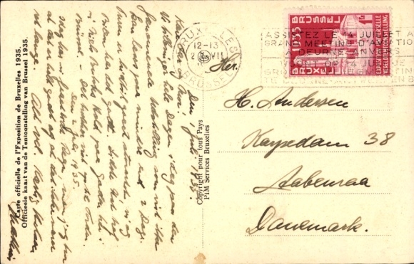 KP Bruksela Bruksela, wystawa 1935, pawilon duński